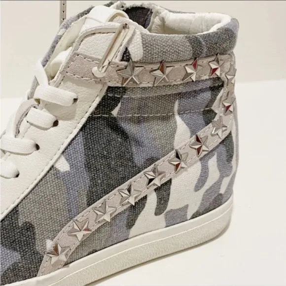 VINTAGE HAVANA Dreamer White High-Top Leather Sneakers NWT