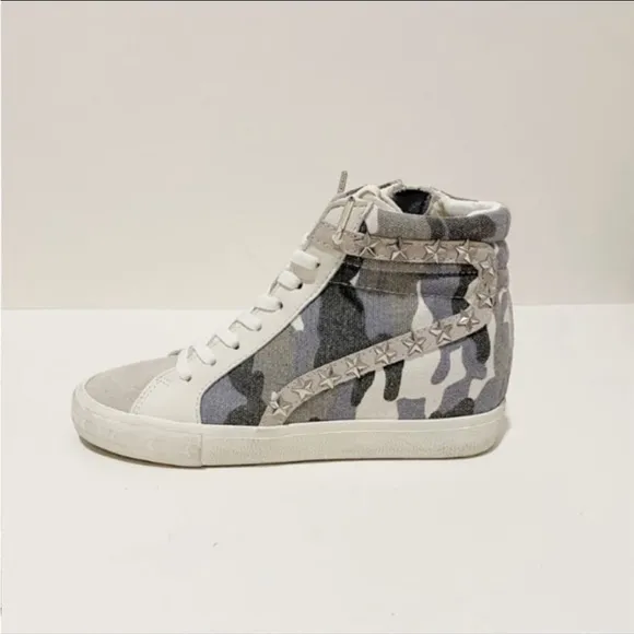 VINTAGE HAVANA Dreamer White High-Top Leather Sneakers NWT