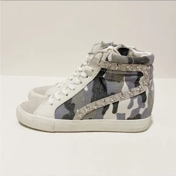 VINTAGE HAVANA Dreamer White High-Top Leather Sneakers NWT