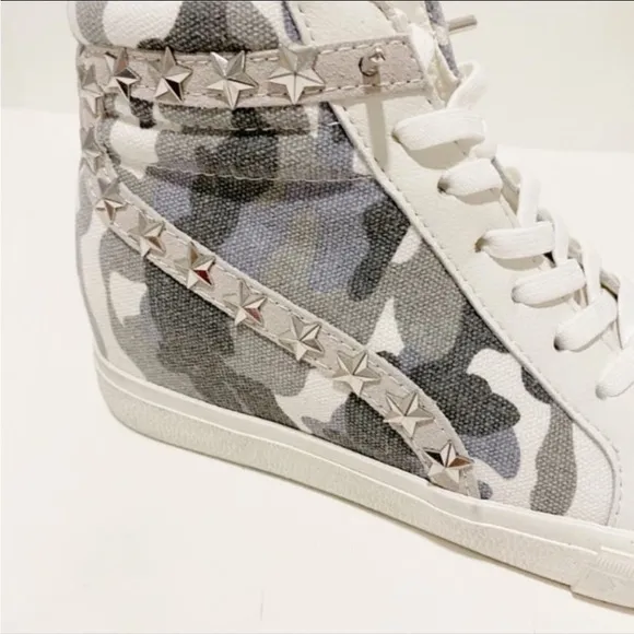VINTAGE HAVANA Dreamer White High-Top Leather Sneakers NWT