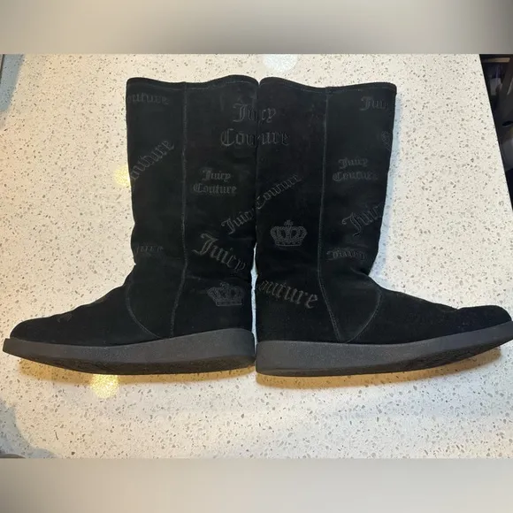 Vintage Juicy Couture Women’s Angel Tall Sherpa Lined Boots Shoes 8.5 Rare