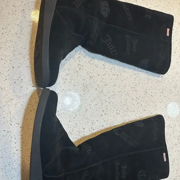Vintage Juicy Couture Women’s Angel Tall Sherpa Lined Boots Shoes 8.5 Rare