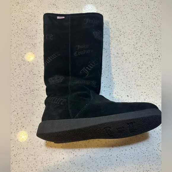 Vintage Juicy Couture Women’s Angel Tall Sherpa Lined Boots Shoes 8.5 Rare