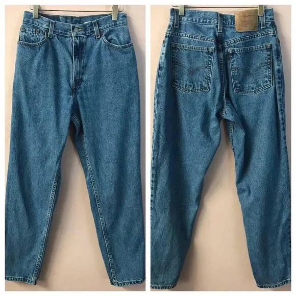 Vintage Levi’s 550 Relaxed Fit Tapered Leg Medium Wash Blue Jeans
