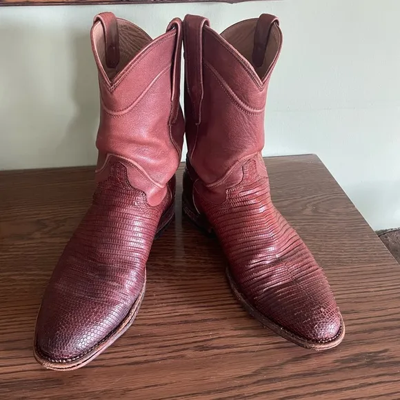 Vintage Lizard Skin Roper Boots