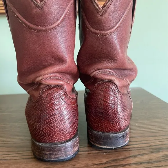 Vintage Lizard Skin Roper Boots