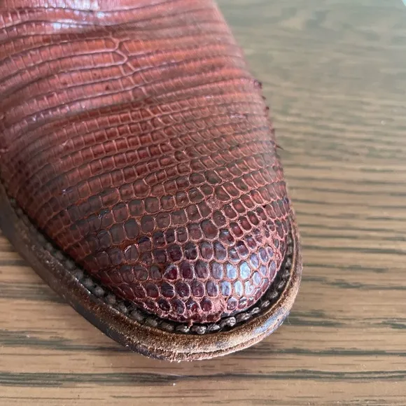 Vintage Lizard Skin Roper Boots