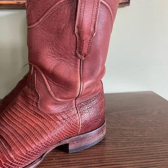 Vintage Lizard Skin Roper Boots