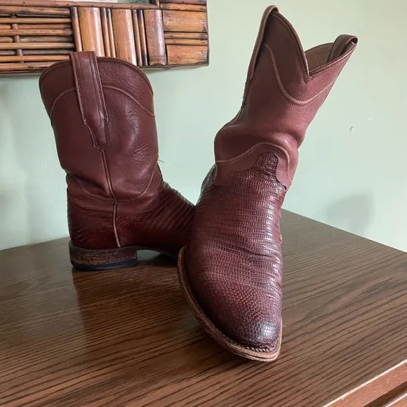 Vintage Lizard Skin Roper Boots