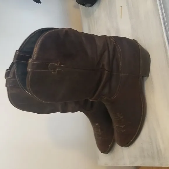 Vintage Men's Laredo Leather Slouch boots SZ 9.5 EE