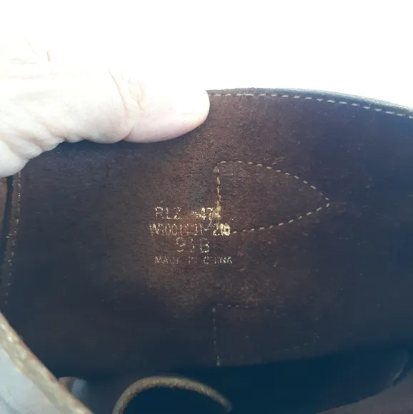 Vintage Polo Ralph Lauren Leather Boots Buckle
