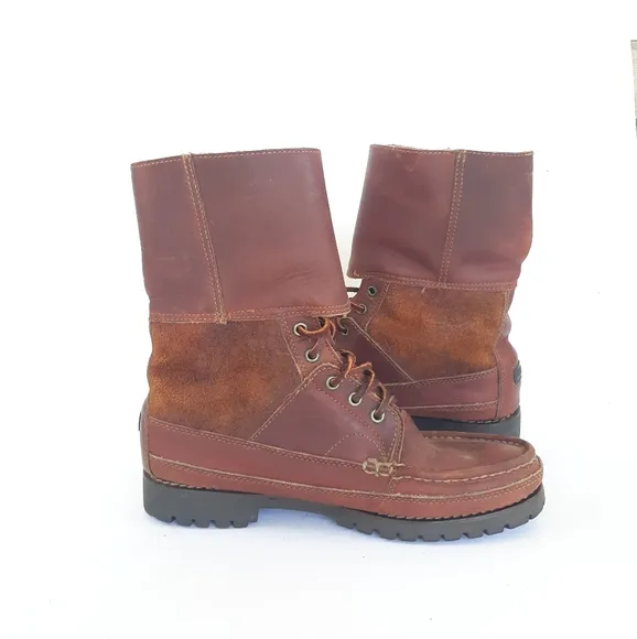 Vintage Polo Ralph Lauren Leather Boots Buckle