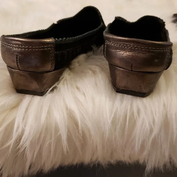 Vintage RARE Donald J. Pliner Couture Shoe Black Suede Italian Made Luxury