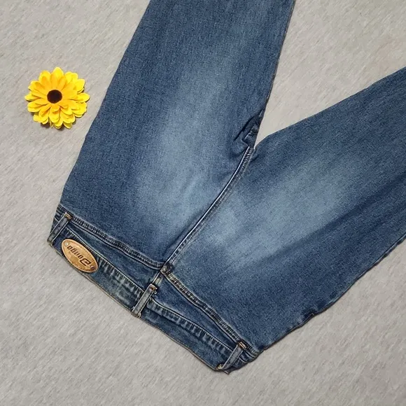 Vintage Y2K BONGO Low Rise Bootcut Flare Embroidered Western Jeans