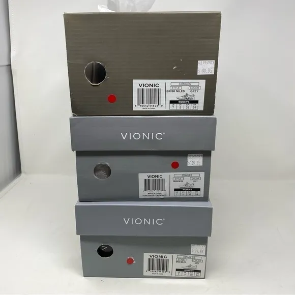 Vionic 335 Brisk Miles Walking Shoes Grey