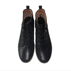 Vionic bllack Leather High-Top Sneakers