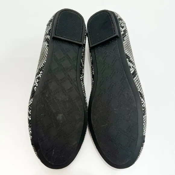 Vionic Caroll Ballet Snake Print Leather Slip On Shoes Size 7