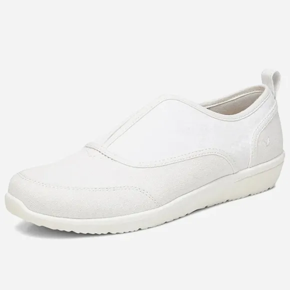 Vionic Denver Wide White Snake Print Slip On Sneaker Size 7 Wide