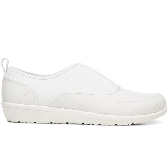 Vionic Denver Wide White Snake Print Slip On Sneaker Size 7 Wide