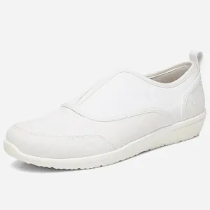 Vionic Denver Wide White Snake Print Slip On Sneaker Size 7 Wide