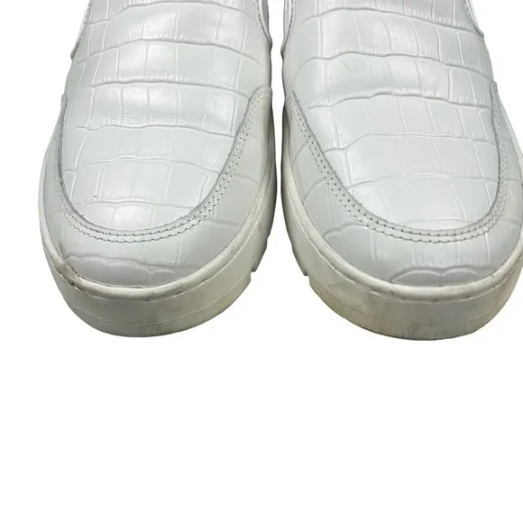 VIONIC Dinora Croc Print Leather Sip-on Casual Platform Sneakers Size 8.5