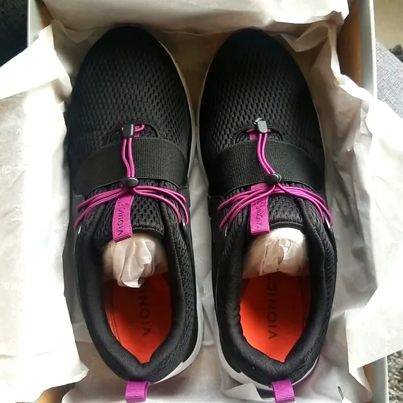 Vionic Mesh Sneakers with Bungee Closure - Berlin Vionic Shoes