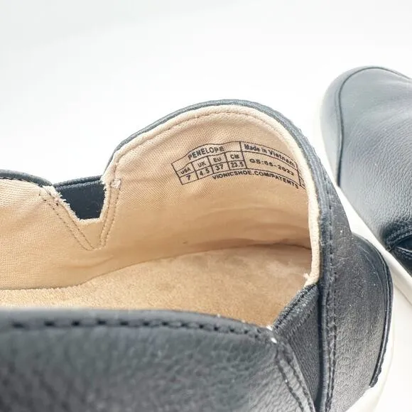Vionic Penelope Leather Slip On Shoes 7