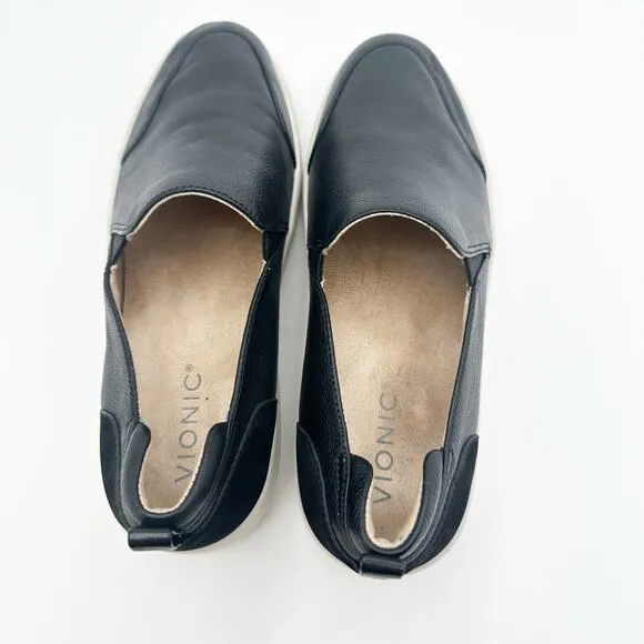 Vionic Penelope Leather Slip On Shoes 7