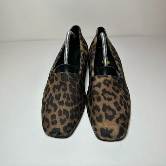 VIONIC Powell Women's Leopard Demi Wedge Comfort Orthaheel Slip-on Shoes Size 8