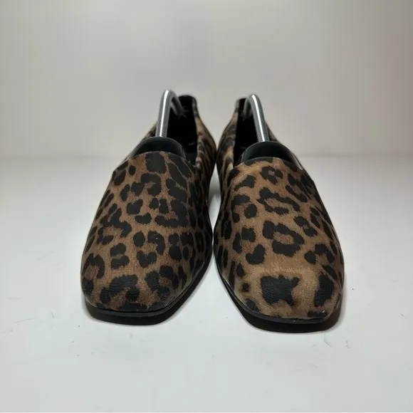 VIONIC Powell Women's Leopard Demi Wedge Comfort Orthaheel Slip-on Shoes Size 8