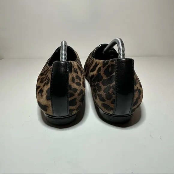 VIONIC Powell Women's Leopard Demi Wedge Comfort Orthaheel Slip-on Shoes Size 8
