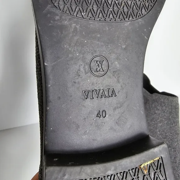 Vivaia Ryan Square-Toe Water-Repellent Ankle Boots In Grey Size 40 EUC
