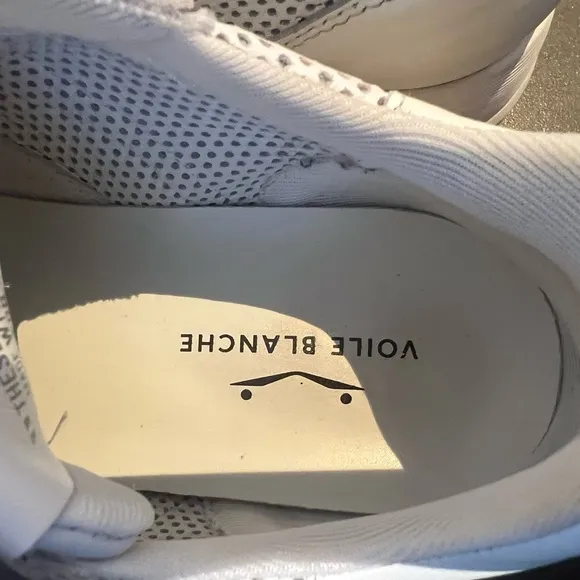 Voile Blanche Maran White Leather Platform Sneaker