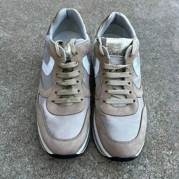 Voile Blanche Sneakers Leather Platform Size 40