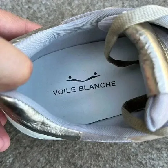 Voile Blanche Sneakers Leather Platform Size 40