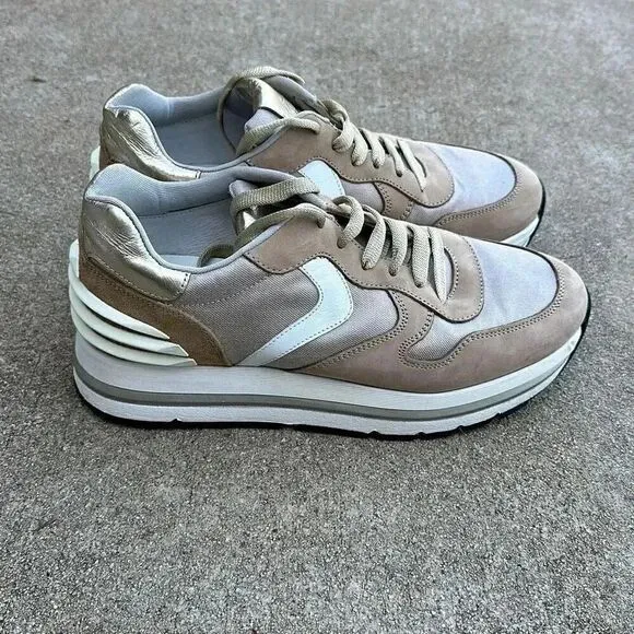 Voile Blanche Sneakers Leather Platform Size 40