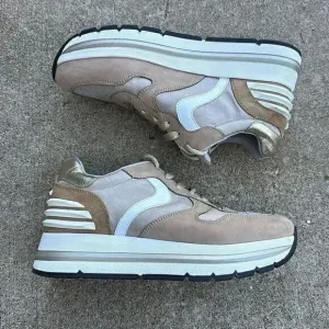 Voile Blanche Sneakers Leather Platform Size 40