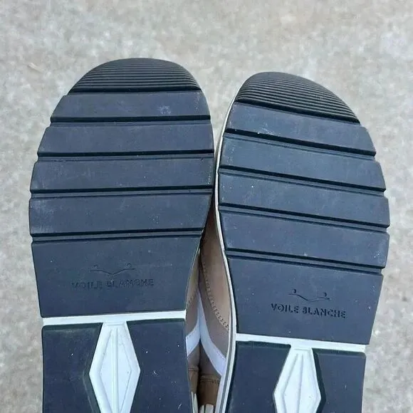 Voile Blanche Sneakers Leather Platform Size 40