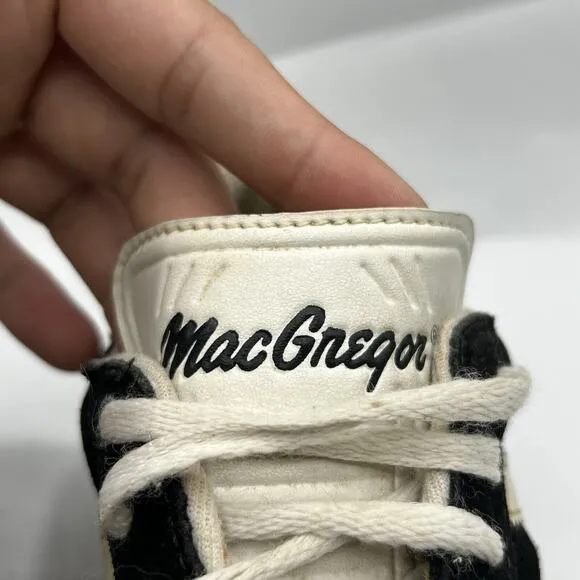 VTG Adidas Gazelle Shoes Mens 6.5 Black White Mac Gregor USA Made Season F3