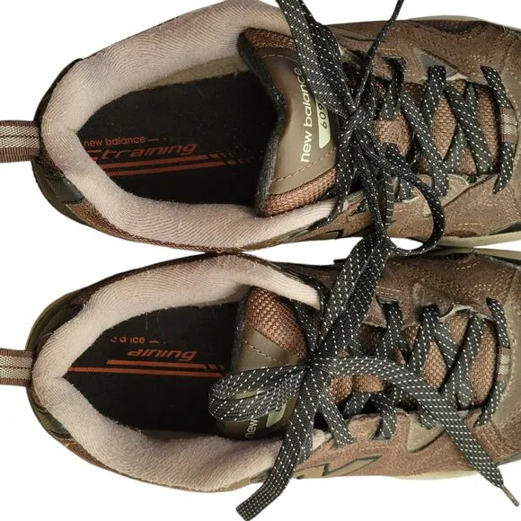 VTG New Balance 609 Brown Suede Leather Walking Running Sneaker Shoes MX609VOX
