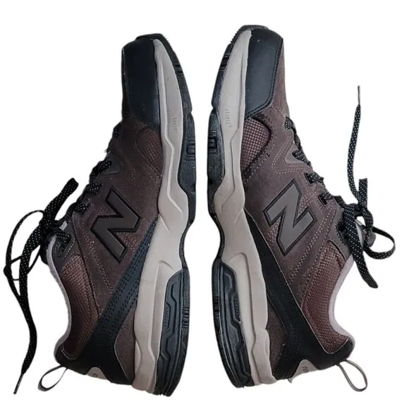 VTG New Balance 609 Brown Suede Leather Walking Running Sneaker Shoes MX609VOX