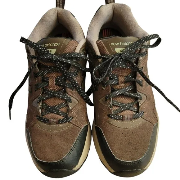 VTG New Balance 609 Brown Suede Leather Walking Running Sneaker Shoes MX609VOX
