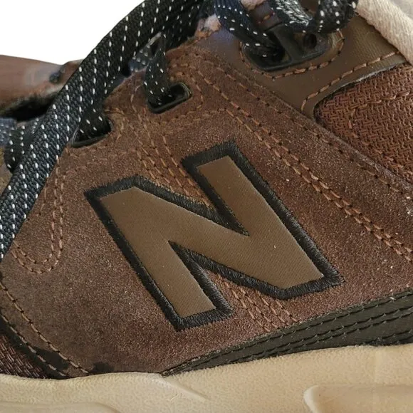 VTG New Balance 609 Brown Suede Leather Walking Running Sneaker Shoes MX609VOX