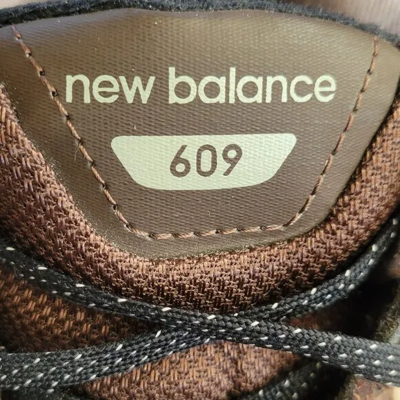 VTG New Balance 609 Brown Suede Leather Walking Running Sneaker Shoes MX609VOX