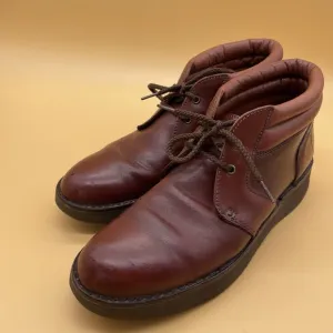 Vtg Wright Walker men's urban hikers  Size 10.5 N Made in USA Red Leather Vibram