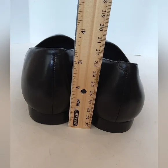Walking Cradles black leather comfort pointy toe shoes