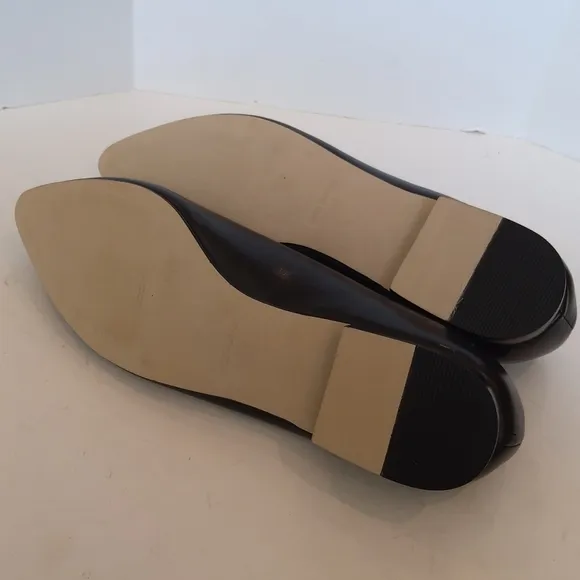 Walking Cradles black leather comfort pointy toe shoes