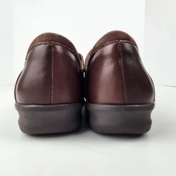 Walking Cradles The Clover Mary Jane Shoes Womens 8 Brown Nubuck Leather Comfort