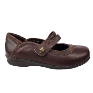 Walking Cradles The Clover Mary Jane Shoes Womens 8 Brown Nubuck Leather Comfort