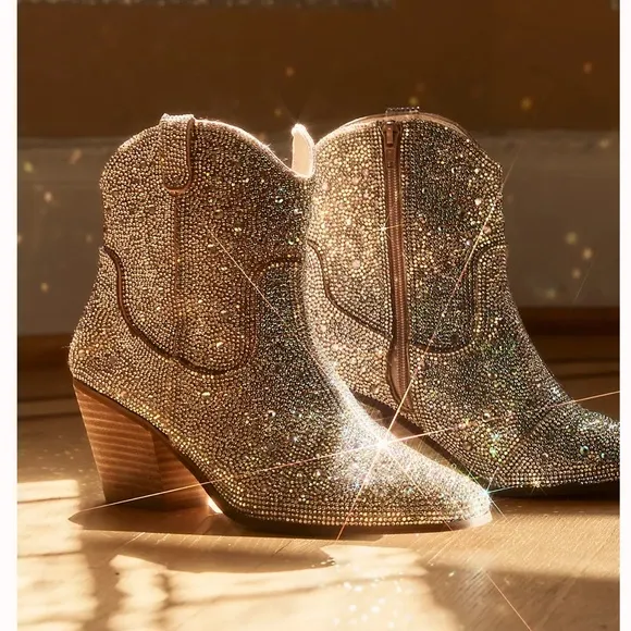 We The Free Rita sparkle Western Boots  SIZE 7